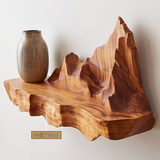 Eryndor Handcrafted Mountain Floating Shelf - Timberustic Floating Shelf
