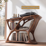 Eryndor Handcrafted Solid Wood Record Player Stand SPA294583 - Timberustic Record Player Stand With Storage