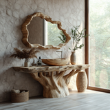 Eryndor Rootform Solid Wood Freestanding Bathroom Vanity - Timberustic Freestanding Bathroom Vanity