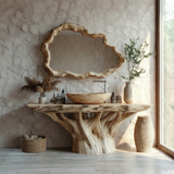 Eryndor Rootform Solid Wood Freestanding Bathroom Vanity - Timberustic Freestanding Bathroom Vanity
