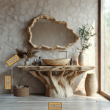 Eryndor Rootform Solid Wood Freestanding Bathroom Vanity - Timberustic Freestanding Bathroom Vanity