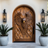 Eryndor Sculpted Solid Wood Arched Door - Timberustic Door