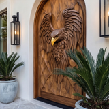 Eryndor Sculpted Solid Wood Arched Door - Timberustic Door