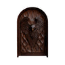 Eryndor Sculpted Solid Wood Arched Door Dark Walnut - Timberustic Door
