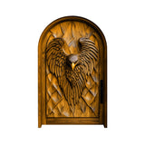 Eryndor Sculpted Solid Wood Arched Door Teak - Timberustic Door