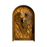 Eryndor Sculpted Solid Wood Arched Door Teak - Timberustic Door