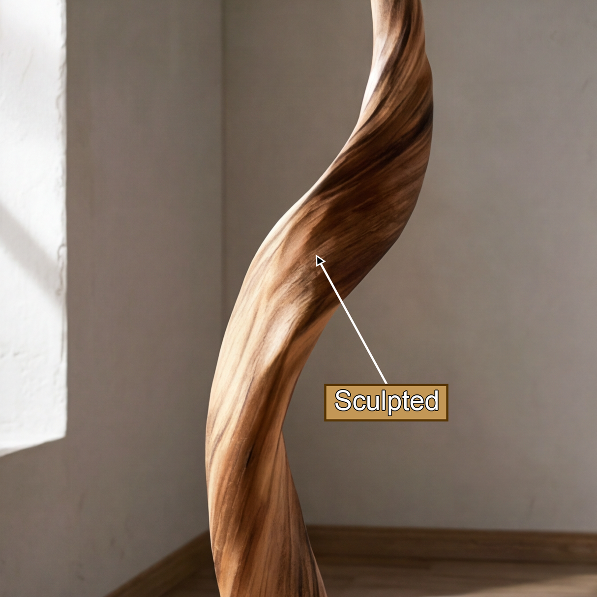 Eryndor Sculpted Solid Wood Tree Coat Rack - Timberustic Tree Coat Rack