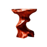Eryon Sculpted Solid Wood Pedestal Sink Mahogany - Timberustic Pedestal Sink