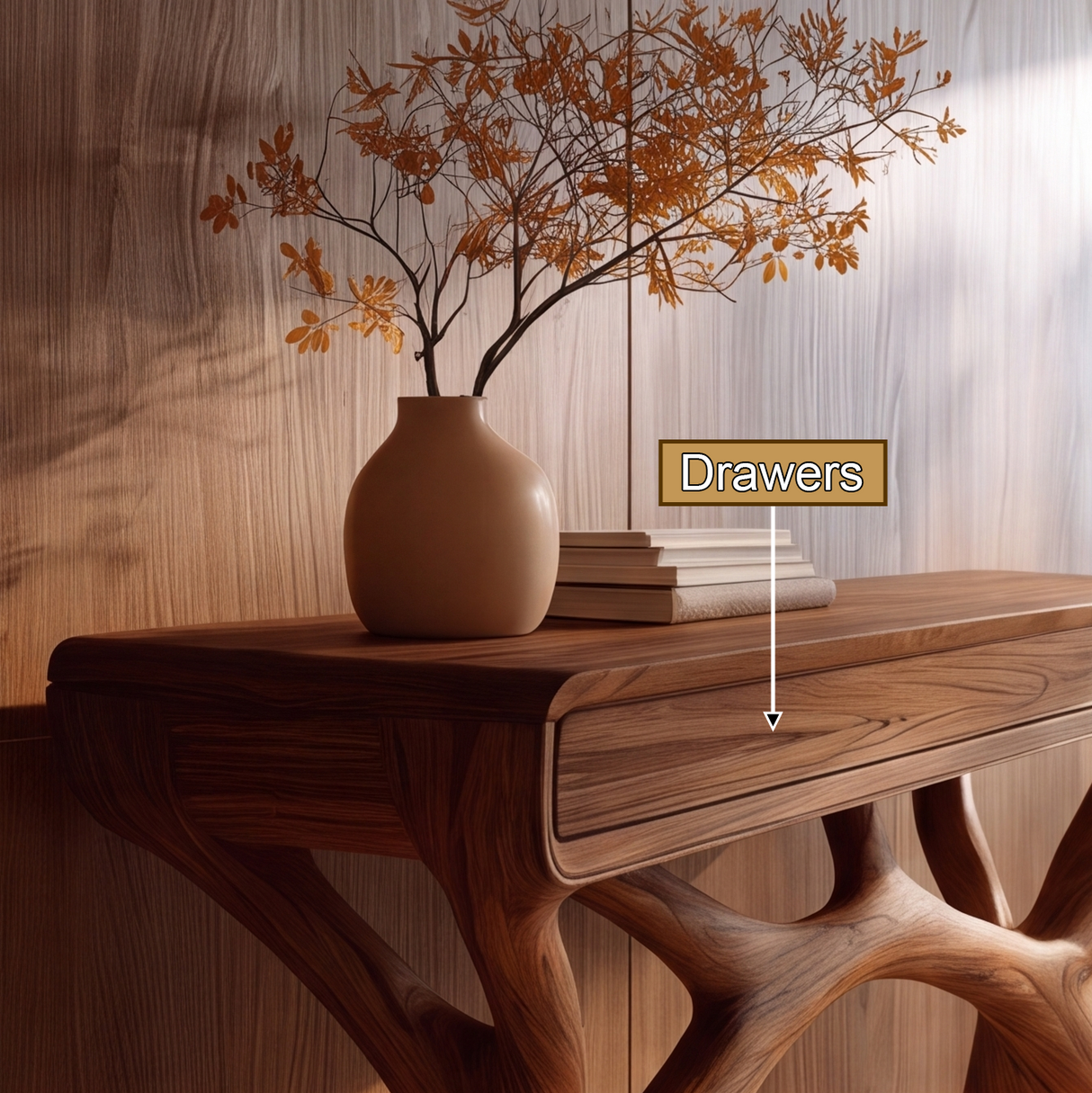 Erysvale Sculpted Solid Wood Console Table SPA024329