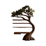 Evermere Handcrafted Solid Wood Tree Bookshelf