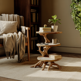 Everroot Live Edge Solid Wood Side Table