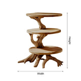 Everroot Live Edge Solid Wood Side Table