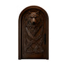 Fenrira Handcrafted Solid Wood Wolf Single Door Dark Walnut - Timberustic Door