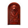 Fenrira Handcrafted Solid Wood Wolf Single Door Mahogany - Timberustic Door