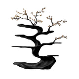 Floraryn Flow Handcrafted Blossom Live Edge Tree Bookshelf