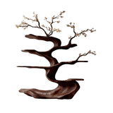Floraryn Flow Handcrafted Blossom Live Edge Tree Bookshelf