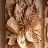 Floravelle Handcrafted Solid Wood Floral Wall Art