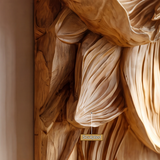 Floravelle Handcrafted Solid Wood Floral Wall Art