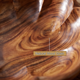 Floravelle Handcrafted Solid Wood Flower Vessel Sink - Timberustic Vessel Sinks