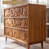 Floravelle Handcrafted Solid Wood Sideboard Cabinet SPA254542 - Timberustic Sideboard Cabinet