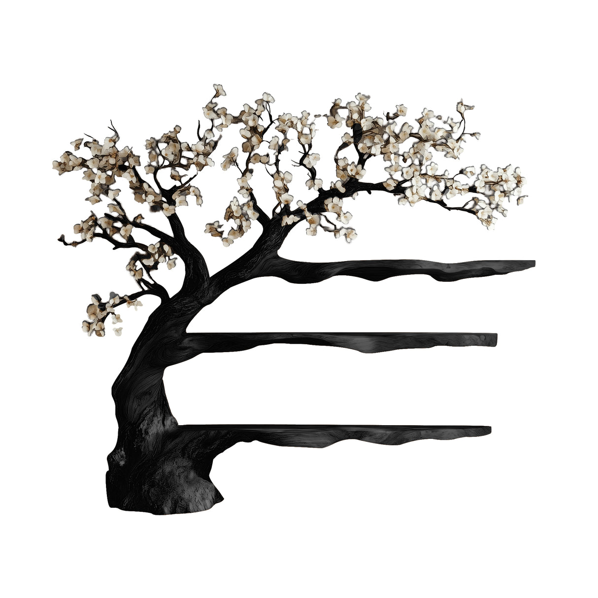 Floravelle Handcrafted Solid Wood Tree Bookshelf