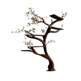 Floravern Handcrafted Solid Wood Tree Bookshelf