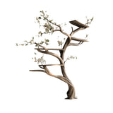 Floravern Handcrafted Solid Wood Tree Bookshelf