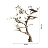 Floravern Handcrafted Solid Wood Tree Bookshelf