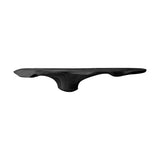 Floravern Sculpted Solid Wood Mushroom Floating Shelf Black - Timberustic Floating Shelf