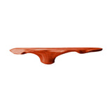 Floravern Sculpted Solid Wood Mushroom Floating Shelf Mahogany - Timberustic Floating Shelf