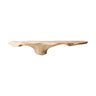 Floravern Sculpted Solid Wood Mushroom Floating Shelf Natural Oak - Timberustic Floating Shelf