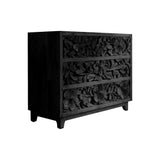Florayne Hand-Carved Solid Wood Sideboard Cabinet