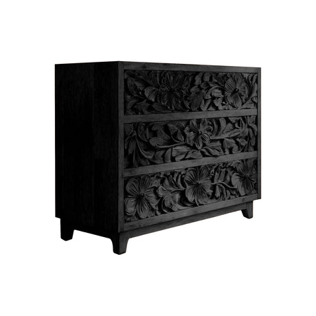 Florayne Hand-Carved Solid Wood Sideboard Cabinet