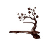 Florentis Sculpted Solid Wood Tree-Inspired Display Shelf Dark Walnut - Timberustic Tree-Inspired Display Shelf
