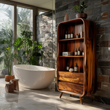 Flowarc Solid Wood Bathroom Cabinet