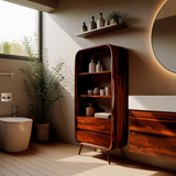Flowarc Solid Wood Bathroom Cabinet