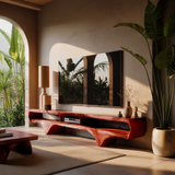 Flowcrest Solid Wood TV Console