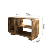 Flowform Solid Wood Side Table Console