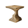 Flowing Solid Live Edge Wood Bedside Table