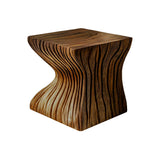 Flowing Solid Wood Bedside Table