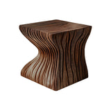 Flowing Solid Wood Bedside Table