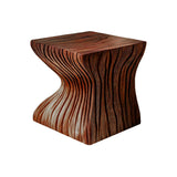 Flowing Solid Wood Bedside Table