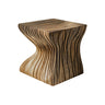 Flowing Solid Wood Bedside Table