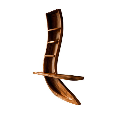 Flowline Solid Wood Floating Display Shelf Brown - Timberustic Display Shelf