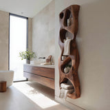 Flownest Organic Wood Floating Sculptural Wall Shelf