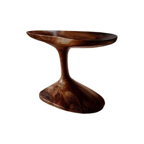 Flowpetal Handcrafted Solid Wood Side Table