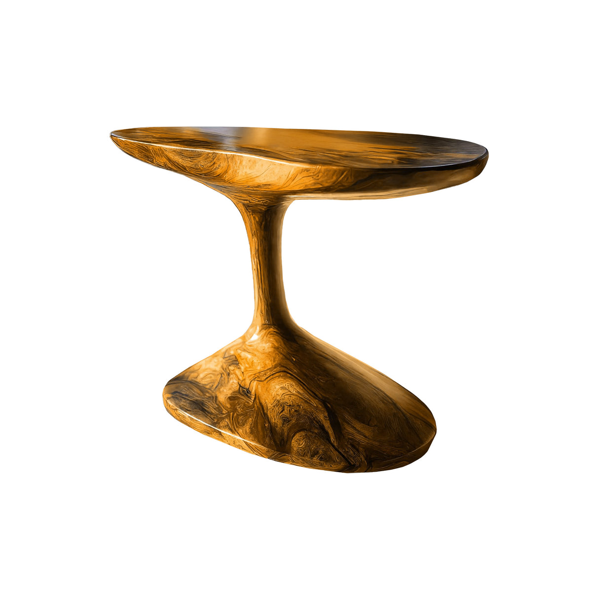 Flowpetal Handcrafted Solid Wood Side Table