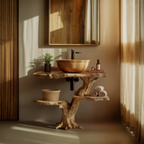 Flowroot Solid Wood Bathroom Vanity