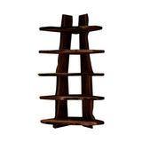 Forestline Live Edge Solid Wood Corner Bookshelf