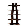 Forestline Live Edge Solid Wood Corner Bookshelf